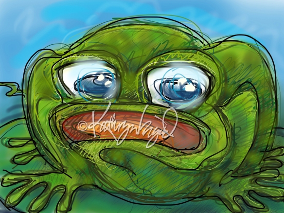 Digital illustration: Froggy Friend